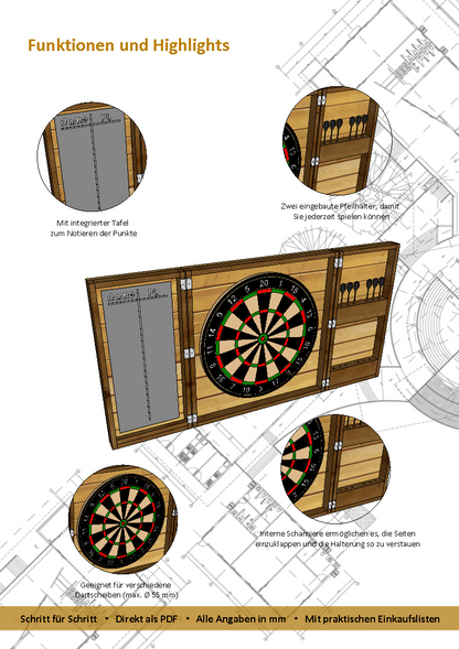Dartscheibenhalterung